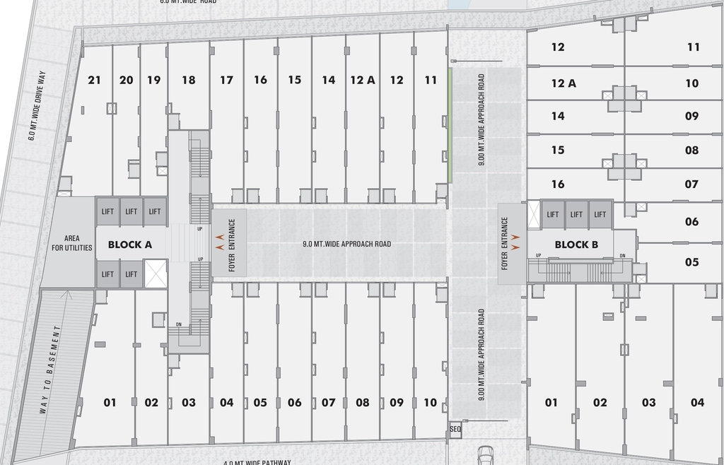 Floor Plan of Sun Westbank in Ashram Road, Ahmedabad - Image 316595