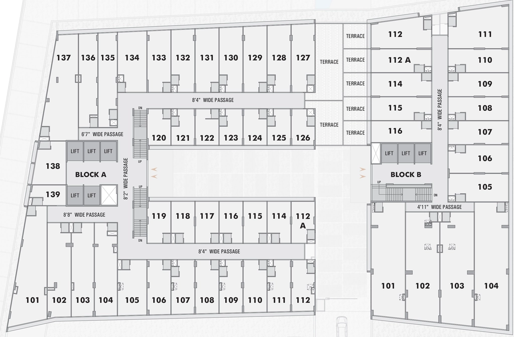 Floor Plan of Sun Westbank in Ashram Road, Ahmedabad - Image 316597