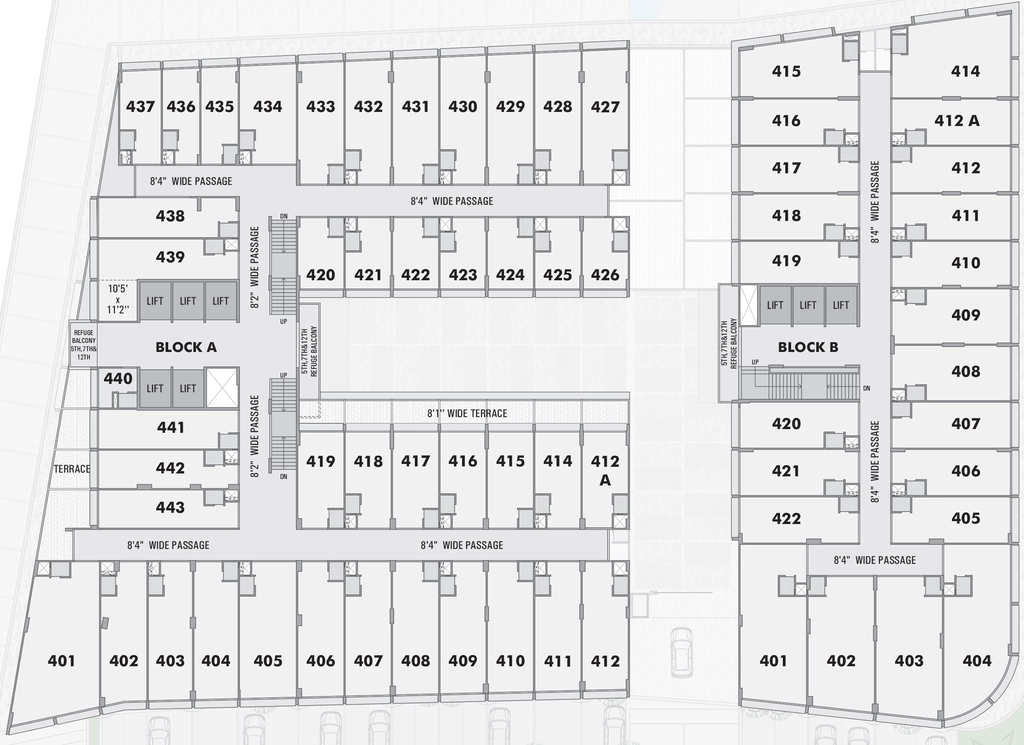 Floor Plan of Sun Westbank in Ashram Road, Ahmedabad - Image 316598