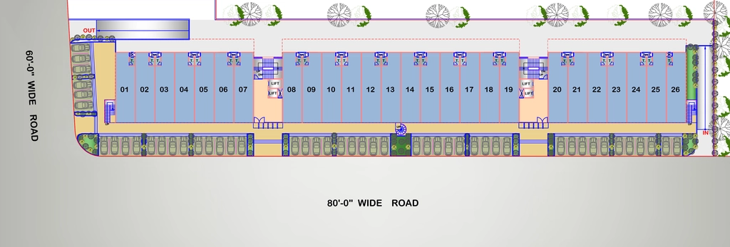 Master Plan of HN Safal Orchid Centre in South Bopal, Ahmedabad - Image 360144