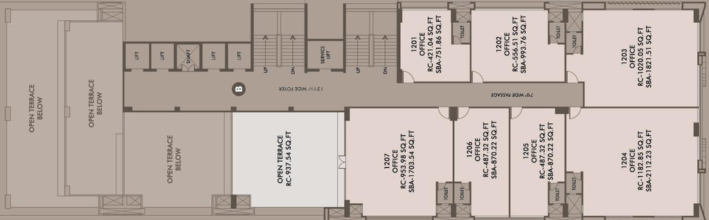 Floor Plan of Addor Aspire 2 in University Area, Ahmedabad - Image 311933