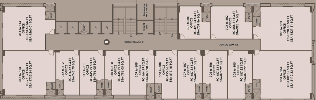 Floor Plan of Addor Aspire 2 in University Area, Ahmedabad - Image 311934