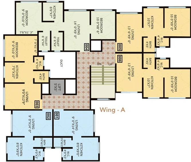 Floor Plan of Krisha Kavya Apartment in Saphale West, Palghar - Image 19628