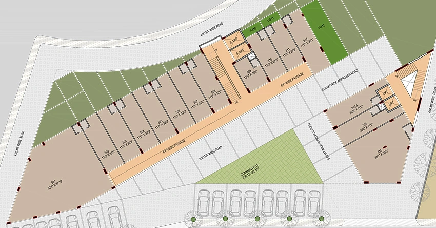 Floor Plan of Sun South Trade in South Bopal, Ahmedabad - Image 320150