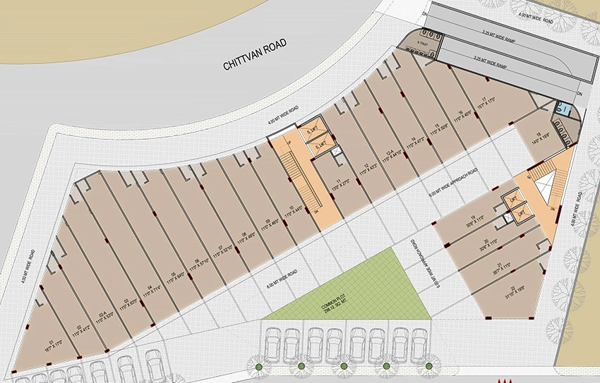Floor Plan of Sun South Trade in South Bopal, Ahmedabad - Image 320149