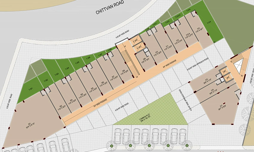 Floor Plan of Sun South Trade in South Bopal, Ahmedabad - Image 320148