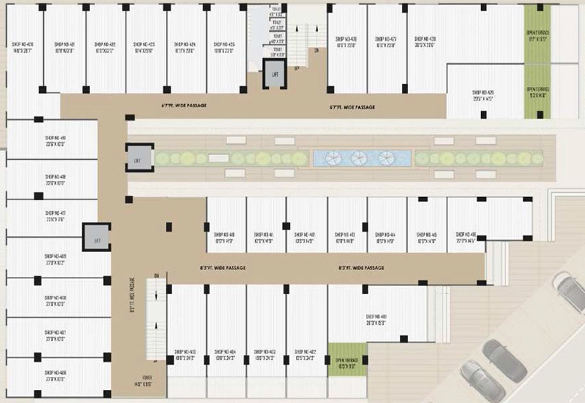 Floor Plan of Swarnim Business Hub in Jagatpur, Ahmedabad - Image 324571