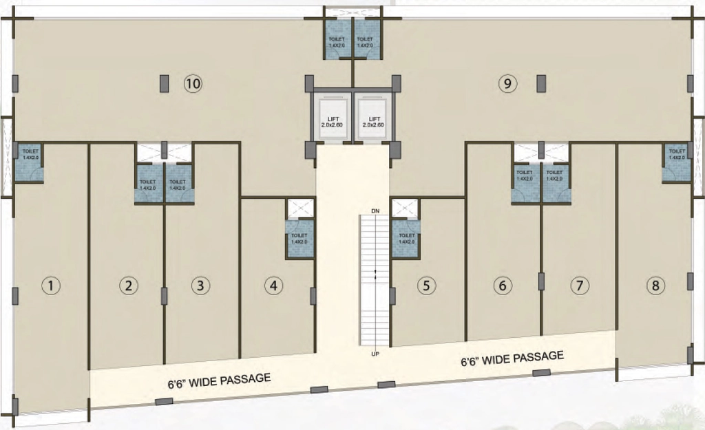 Floor Plan of Deep Indraprasth Business House in University Area, Ahmedabad - Image 315441