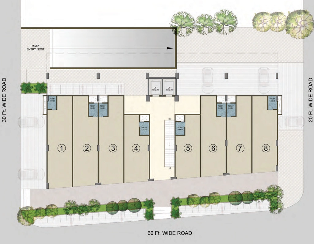 Master Plan of Deep Indraprasth Business House in University Area, Ahmedabad - Image 315439