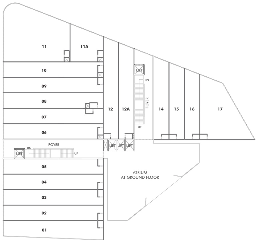 Floor Plan of Sun Avenue One in Shyamal, Ahmedabad - Image 316559
