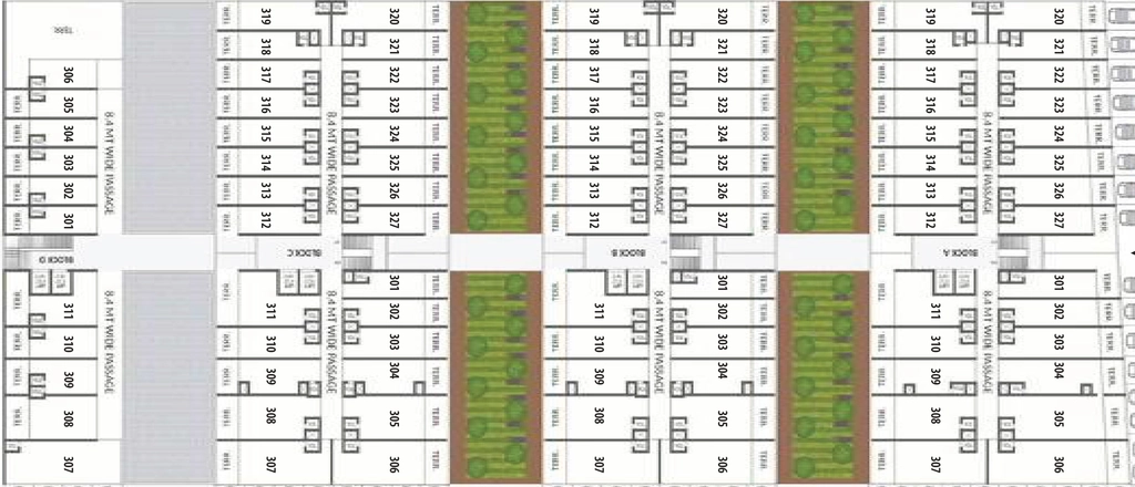 Floor Plan of Siddhi Aarohi Galleria in South Bopal, Ahmedabad - Image 316489