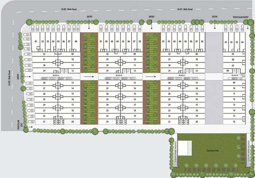 Master Plan of Siddhi Aarohi Galleria in South Bopal, Ahmedabad - Image 316488