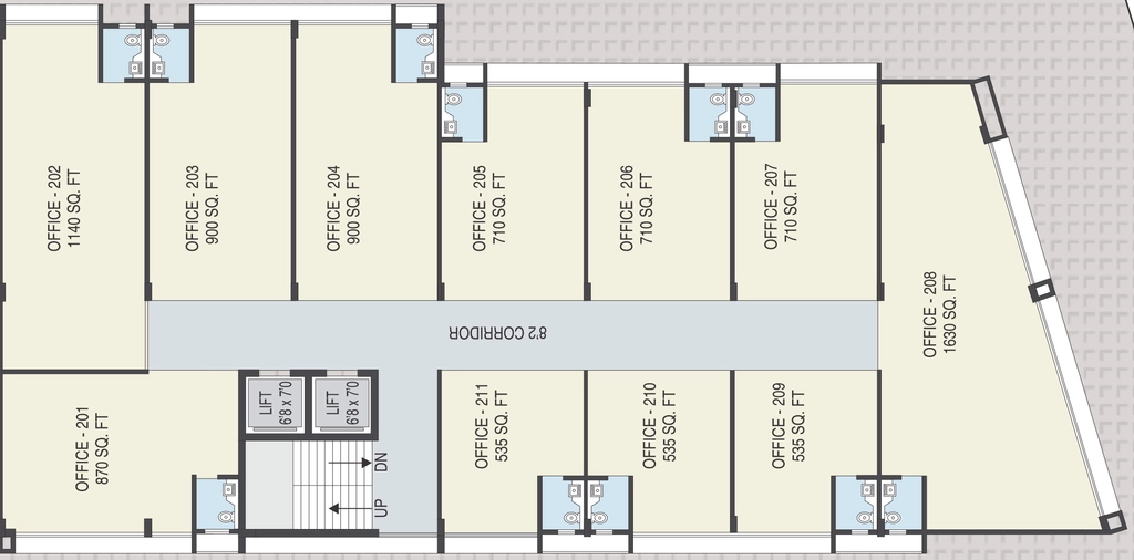 Floor Plan of Siddhi Aarohi Verve in Ambli, Ahmedabad - Image 316503