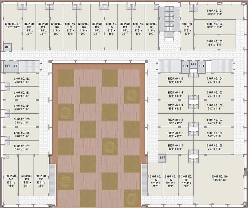 Floor Plan of Shree Sarju Arena in Chandkheda, Ahmedabad - Image 316218