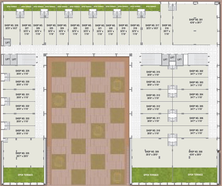 Floor Plan of Shree Sarju Arena in Chandkheda, Ahmedabad - Image 316216