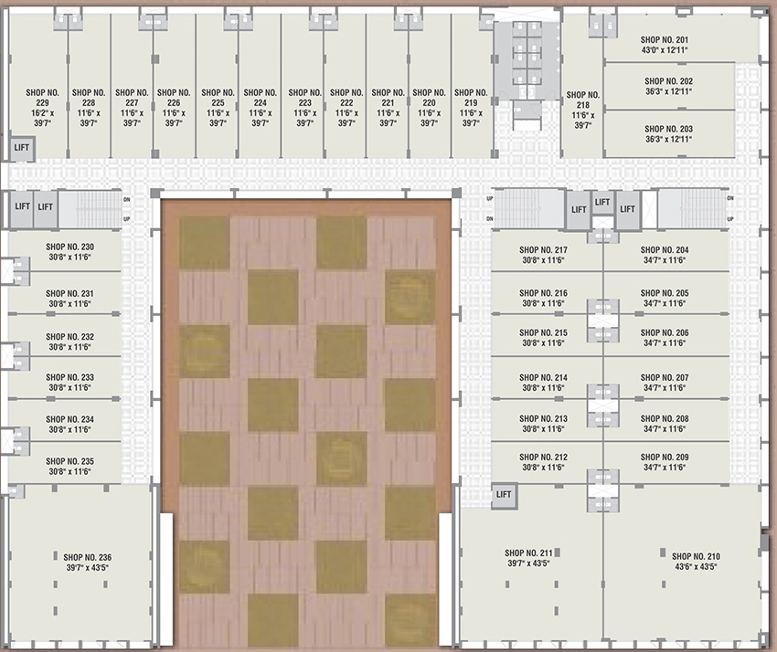 Floor Plan of Shree Sarju Arena in Chandkheda, Ahmedabad - Image 316217