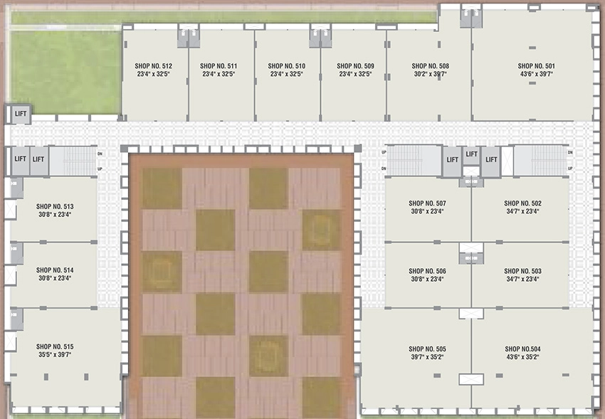 Floor Plan of Shree Sarju Arena in Chandkheda, Ahmedabad - Image 316215