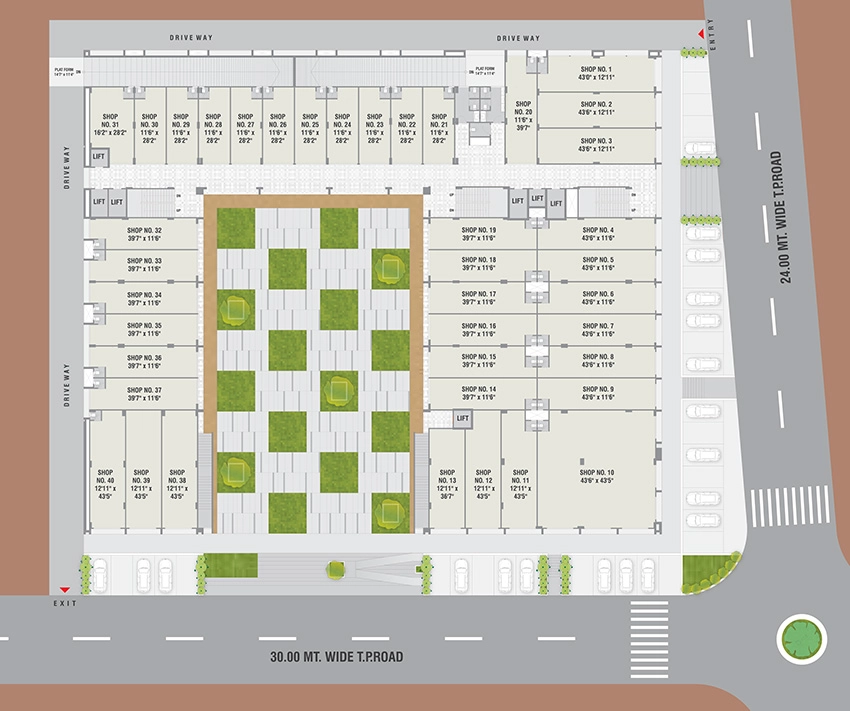 Master Plan of Shree Sarju Arena in Chandkheda, Ahmedabad - Image 316214