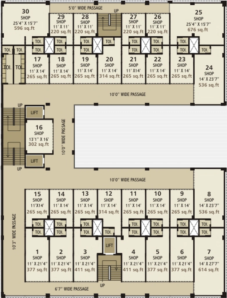 Floor Plan of Sangani Square in Narol, Ahmedabad - Image 319832