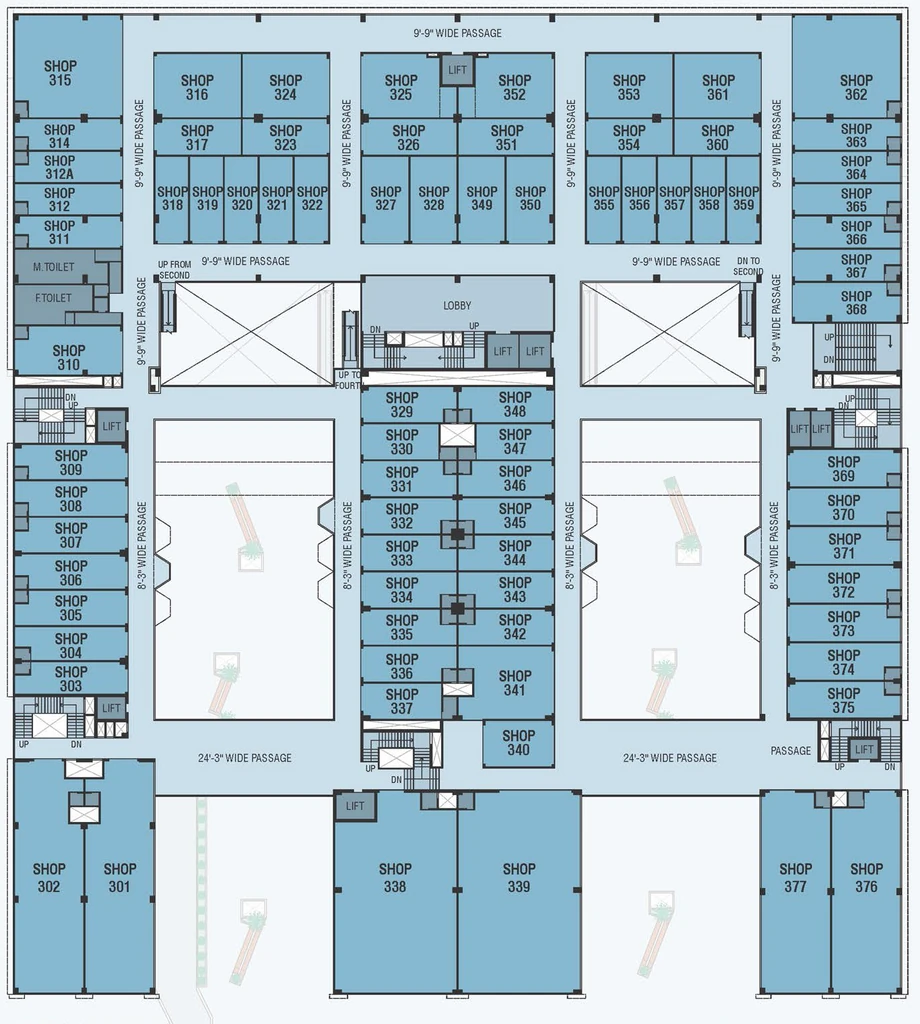 Floor Plan of Dobariya The CBD in Zundal, Ahmedabad - Image 359214