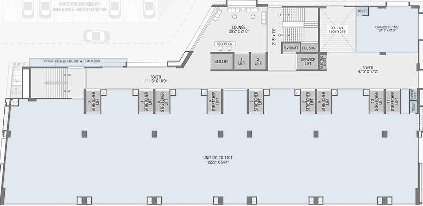Floor Plan of Savvy Medercial One in Navrangpura, Ahmedabad - Image 351954
