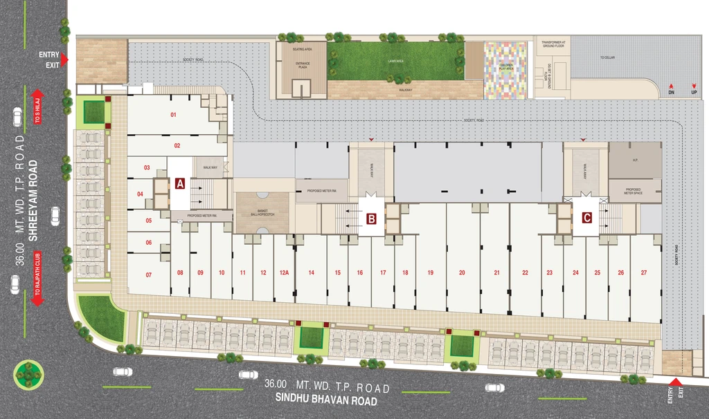 Master Plan of Commercial Shreeyam Lotus in Shilaj, Ahmedabad - Image 358994