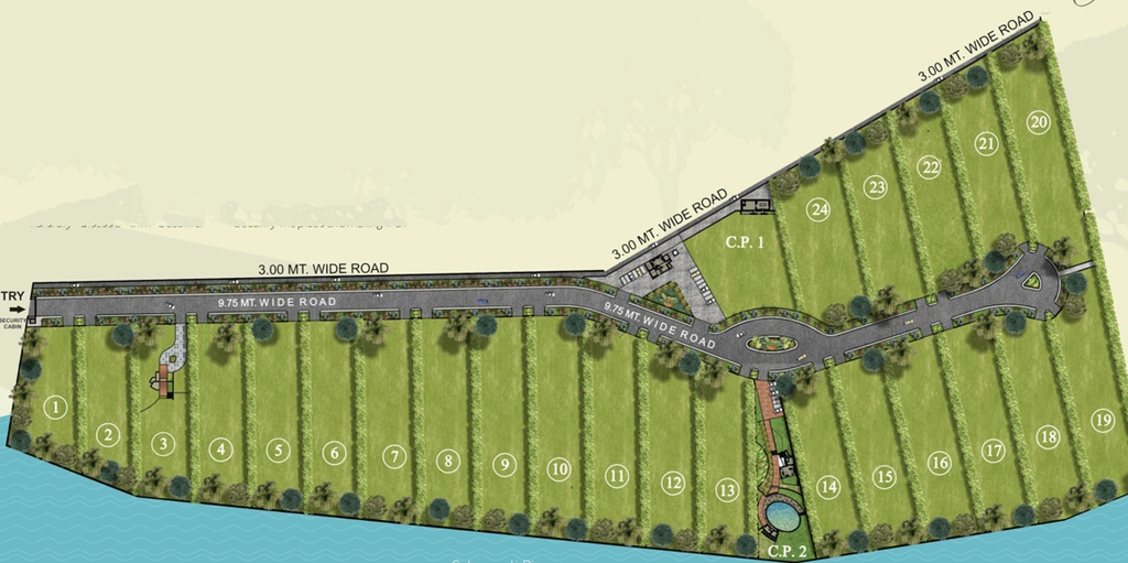 Master Plan of Aavkar River Retreat in Thaltej, Ahmedabad - Image 361468