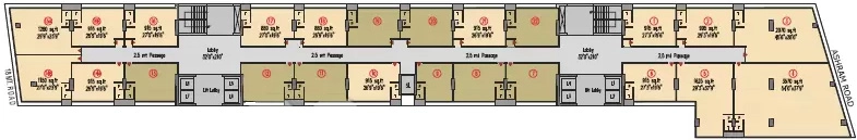 Floor Plan of Bakeri Sakar 9 in Ashram Road, Ahmedabad - Image 315389