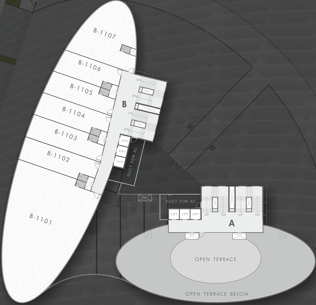 Floor Plan of HN Mondeal Square in Prahlad Nagar, Ahmedabad - Image 315922