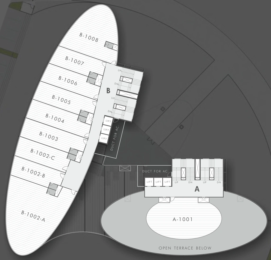 Floor Plan of HN Mondeal Square in Prahlad Nagar, Ahmedabad - Image 315923