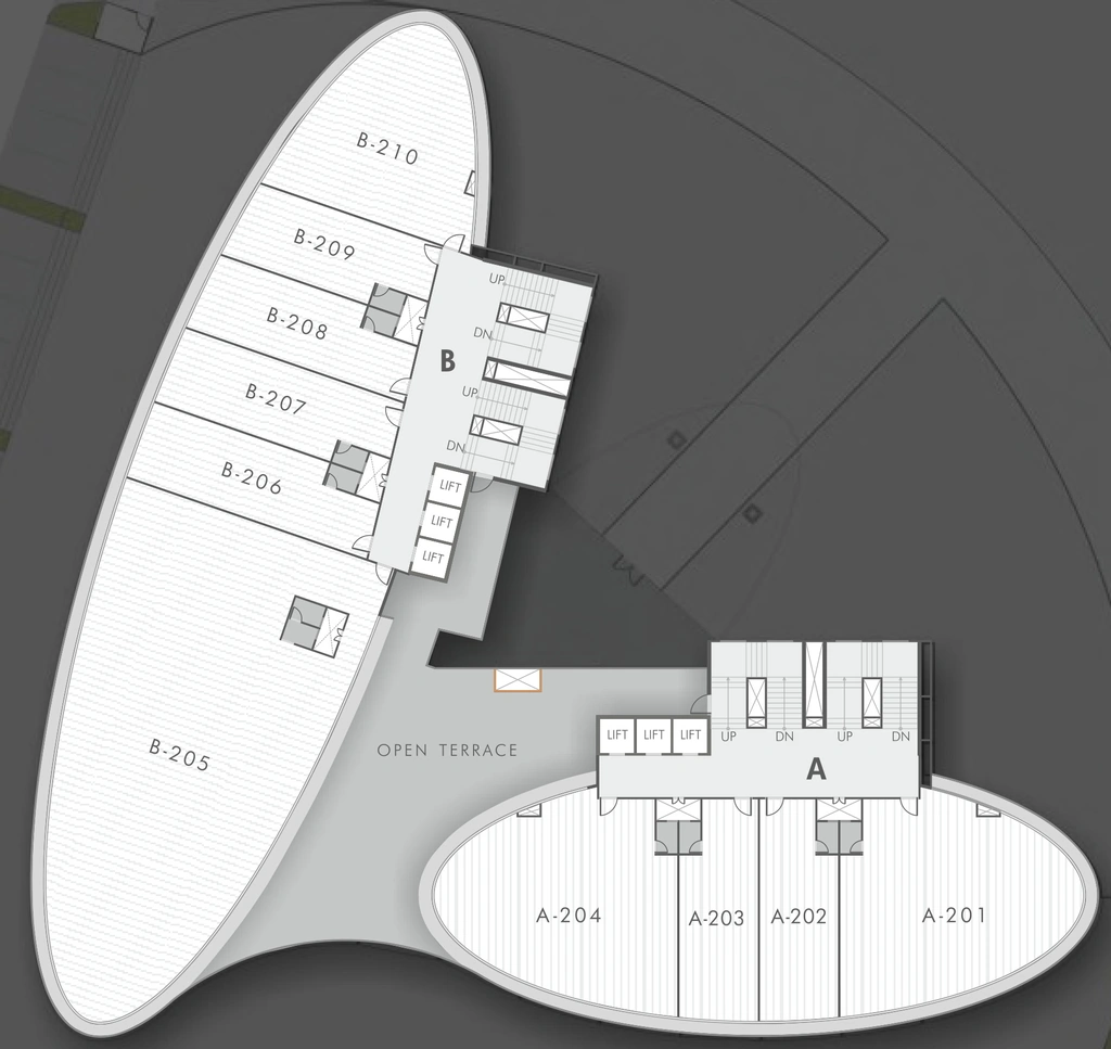 Floor Plan of HN Mondeal Square in Prahlad Nagar, Ahmedabad - Image 315925