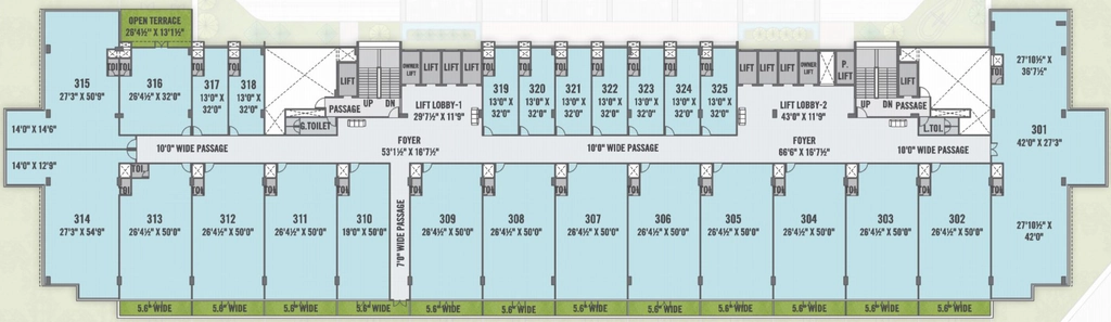Floor Plan of Avadh Kontina in Vesu, Surat - Image 315898