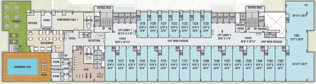 Floor Plan of Avadh Kontina in Vesu, Surat - Image 315895