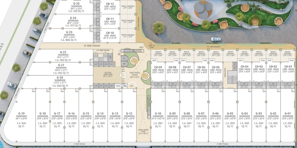 Floor Plan of Raghuvir Steffon in Vesu, Surat - Image 335835