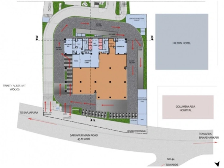Master Plan of SBR Towers in Madhapur, Hyderabad - Image 311553