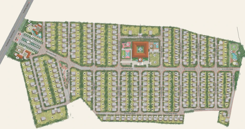 Master Plan of Plot Rajyash Roseate Roots in Sanand, Ahmedabad - Image 361333