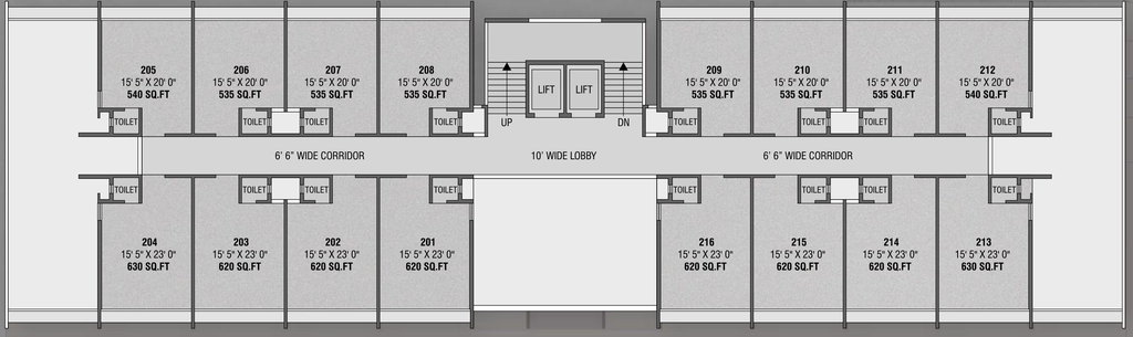 Floor Plan of SNS Arista in Vesu, Surat - Image 356367