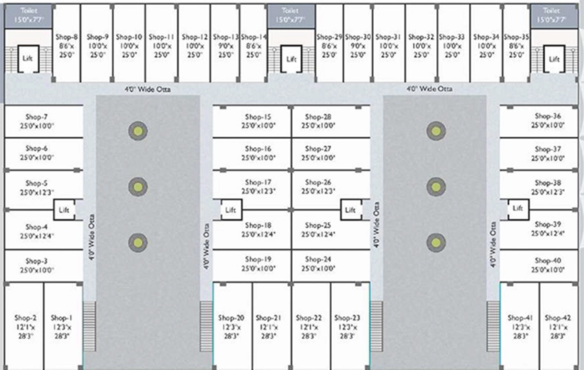 Floor Plan of Commercial Samanvay Westbreeze in Gotri, Vadodara - Image 356916