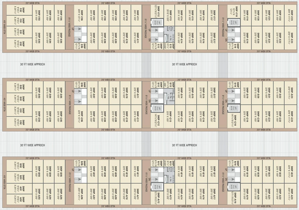 Floor Plan of Aagam Vivianna in Vesu, Surat - Image 356088