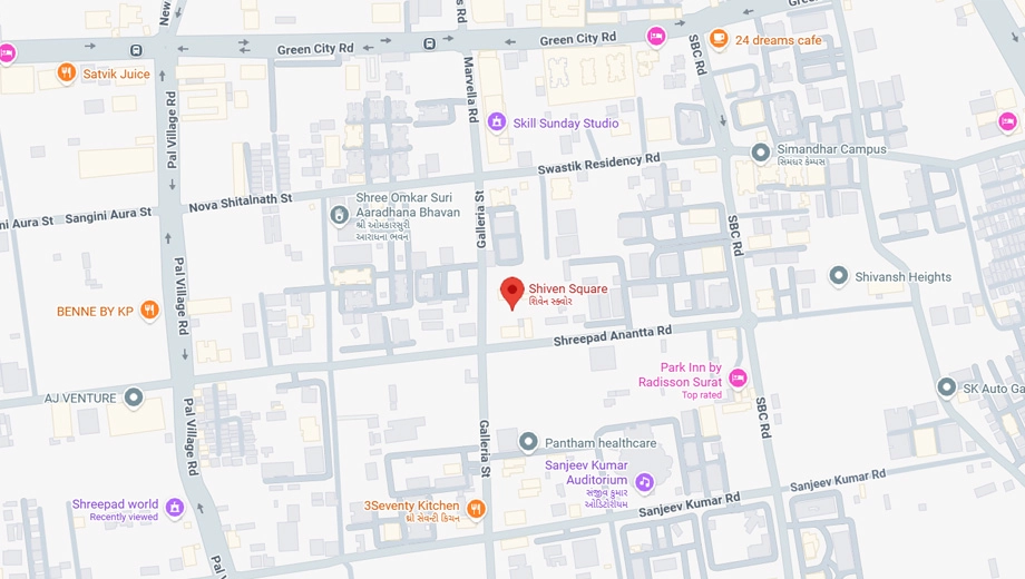 Location of Shiven Square in Adajan, Surat - Image 356312
