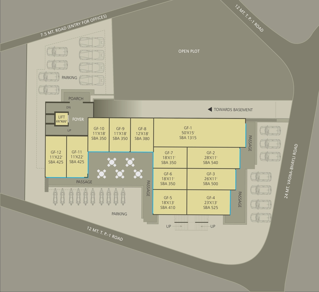 Master Plan of Prapti Urban One in Bhayli, Vadodara - Image 363101