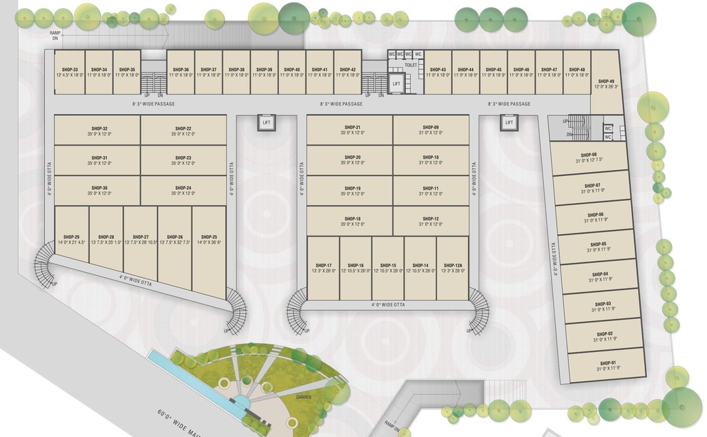 Floor Plan of Rajhans Olympia in Bhatar, Surat - Image 356198