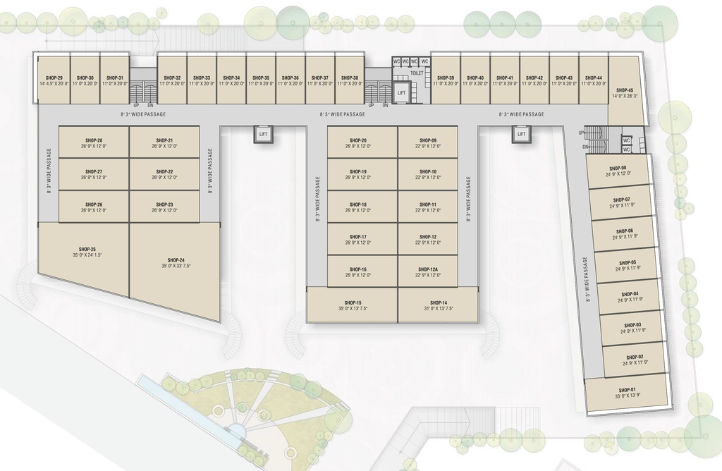 Floor Plan of Rajhans Olympia in Bhatar, Surat - Image 356196
