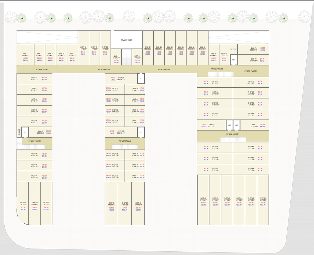 Master Plan of Balaji Hilltown Trade Center in Nava Naroda, Ahmedabad - Image 358603