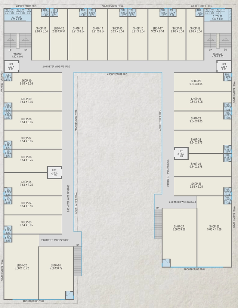 Floor Plan of Red Coral Hamptons in Gotri, Vadodara - Image 363114