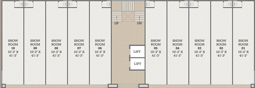 Floor Plan of Dharma Ananta Stanford in New Alkapuri, Vadodara - Image 355602