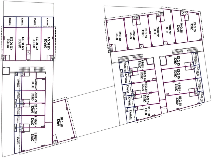 Floor Plan of Arjun Icconic in Ghatlodiya, Ahmedabad - Image 321906