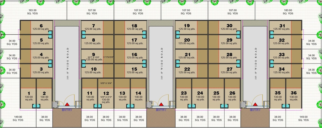 Floor Plan of Radhekrishna Industrial Estate in Kathwada, Ahmedabad - Image 322446