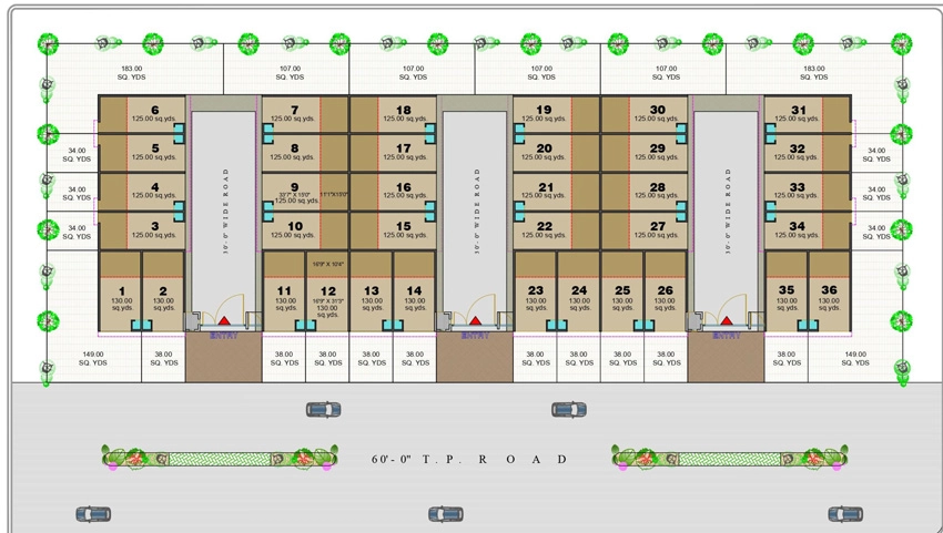 Master Plan of Radhekrishna Industrial Estate in Kathwada, Ahmedabad - Image 322445
