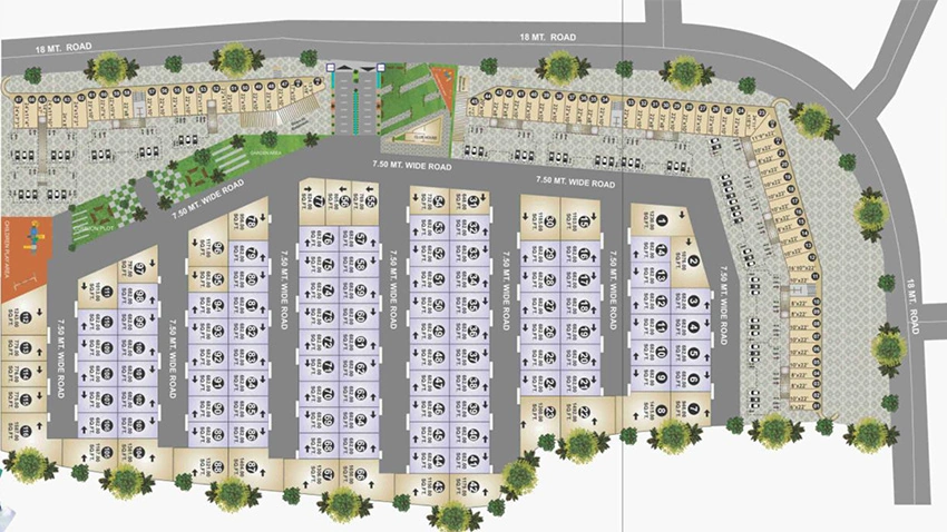 Master Plan of Commercial Divine Galaxy in Kalali, Vadodara - Image 355616
